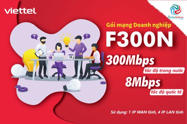 Lắp đặt gói mạng Internet Viettel F300N với 05 IP tĩnh mang đến tốc độ vượt trội - internet.thegioigoicuoc.com