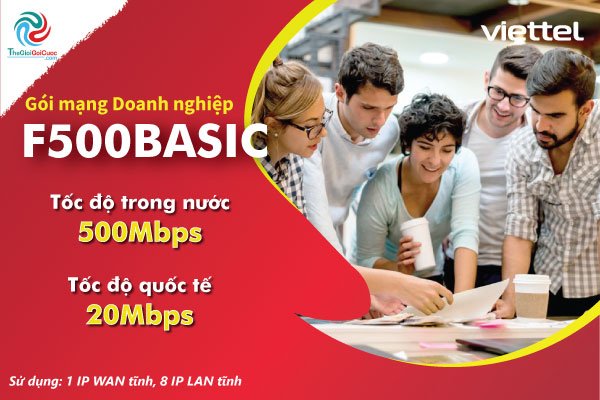Lắp đặt gói mạng Internet Viettel F500Basic với 09 IP tĩnh hiện đại mở rộng mạng lưới sóng Internet - internet.thegioigoicuoc.com