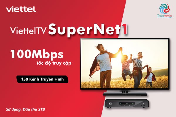 Lap Dat Goi Mang Internet ViettelTV Box Supernet1 150 Kenh Truyen Hinh