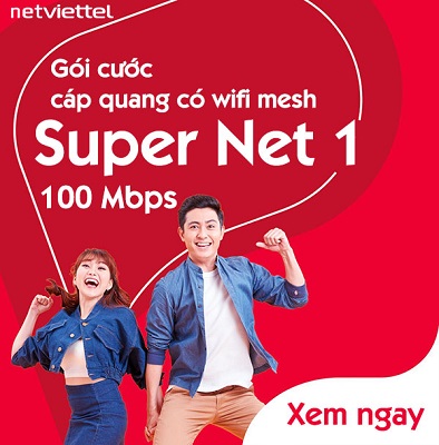 Lắp đặt gói mạng Internet Viettel Supernet1 tốc độ 100 Mbps siêu nhanh - internet.thegioigoicuoc.com