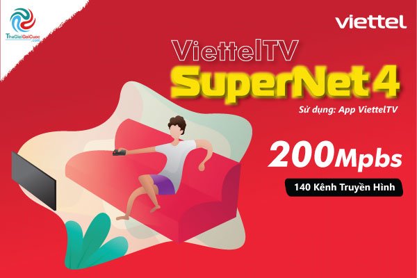 Lắp đặt gói mạng Internet Viettel TV Smart - Supernet4 dành cho khách hàng sử dụng Smart TV - internet.thegioigoicuoc.com