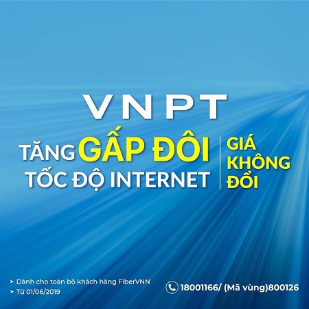 Lắp đặt gói mạng Internet VNPT Fiber200+ gấp đôi băng thông, giá không đổi - internet.thegioigoicuoc.com