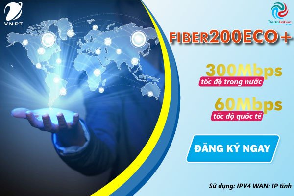 Lắp đặt gói mạng Internet VNPT Fiber200Eco+dành cho doanh nghiệp - internet.thegioigoicuoc.com